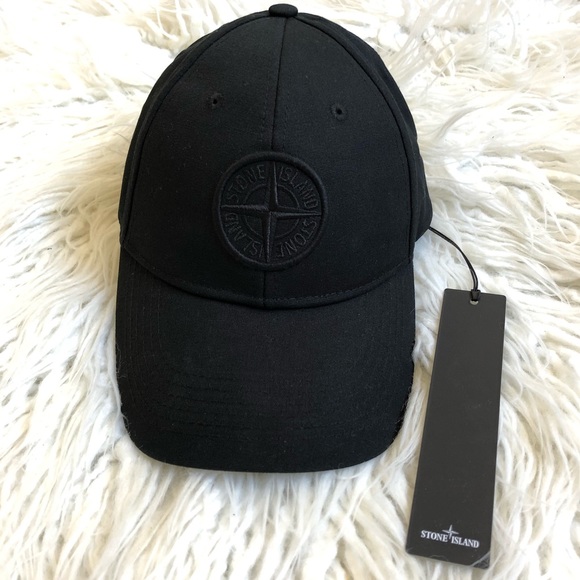 Stone Island Other - Stone Island Black Hat with Logo